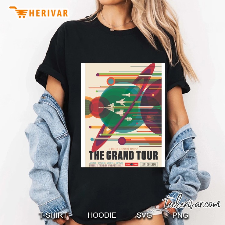 Retro Space Poster - The Grand Tour Ladies Tee