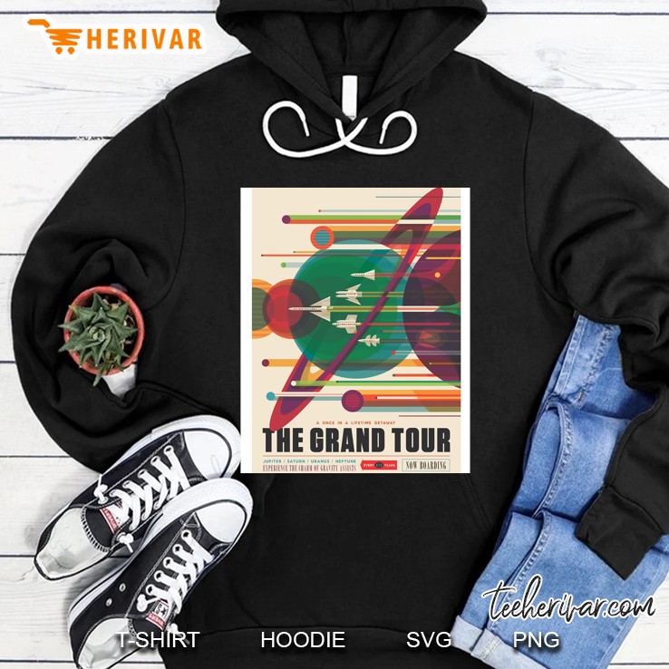 Retro Space Poster - The Grand Tour Hoodie