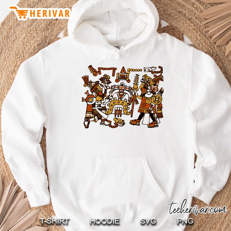 Ancient Mixtec Mesoamerican Art Culture Novelty Hoodie