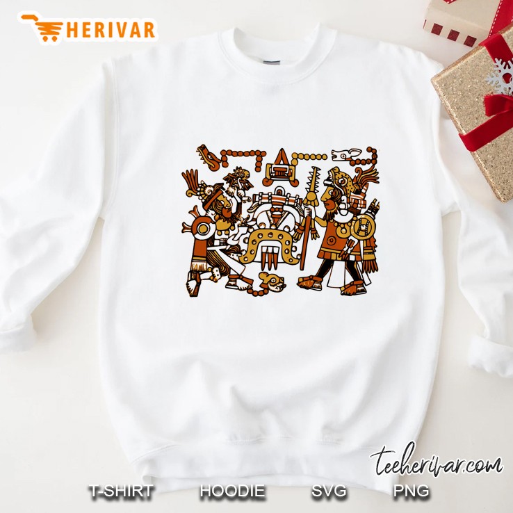 Ancient Mixtec Mesoamerican Art Culture Novelty Sweatshirt