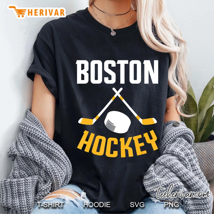 Boston Hockey Player Fans Gifts Ladies Tee
