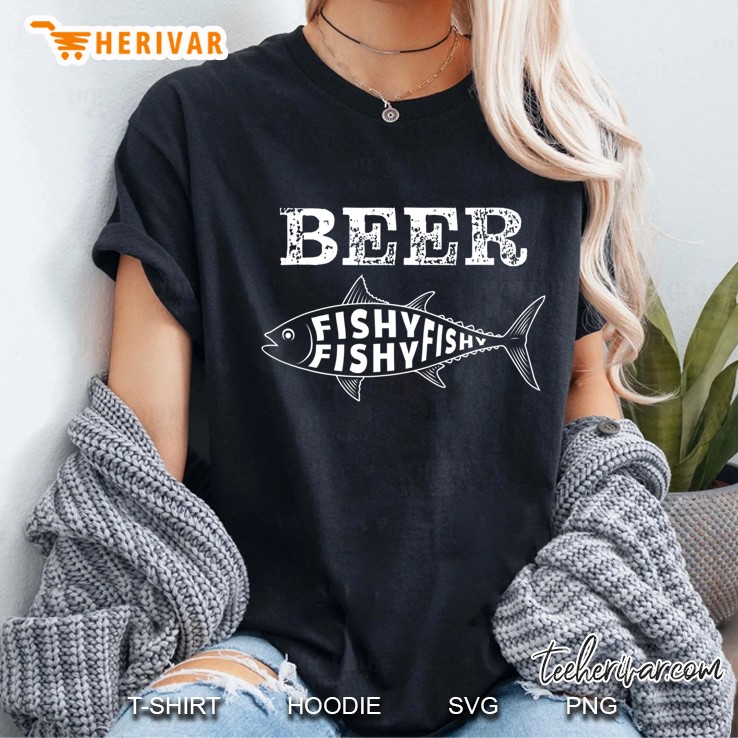 Fish Beer Funny Fishy Quote Love Fishing Drinking Saying Hoodie