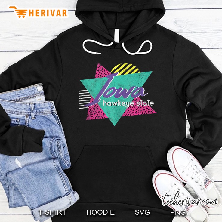 Iowa Vintage 80S 90S Retro State Gift - Hawkeye State Tank Top Hoodie