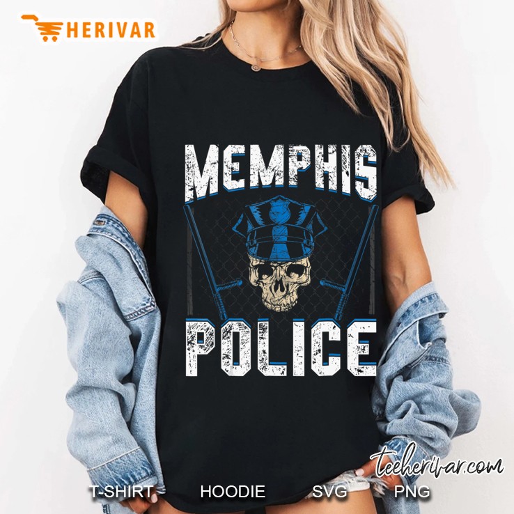 Memphis Police Departmen - Law Officer Gift Cop Blue Ladies Tee