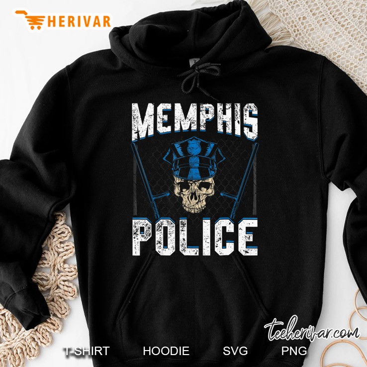 Memphis Police Departmen - Law Officer Gift Cop Blue Hoodie
