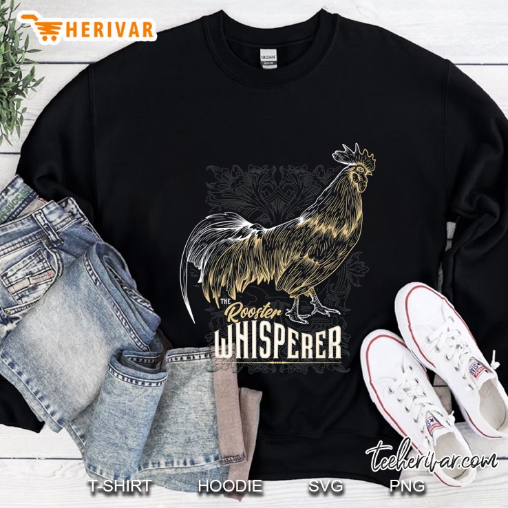 Rooster Whisperer Animal Pet Farmer Vintage Floral Art Gift Sweatshirt