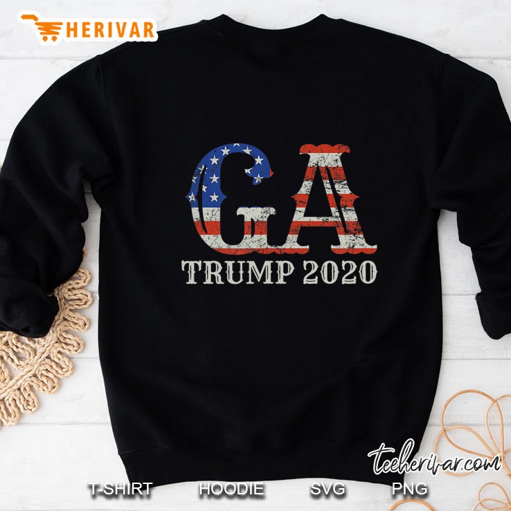 Trump 2020 Re-Election Georgia Tee Proud Voter Usa Flag Sweatshirt