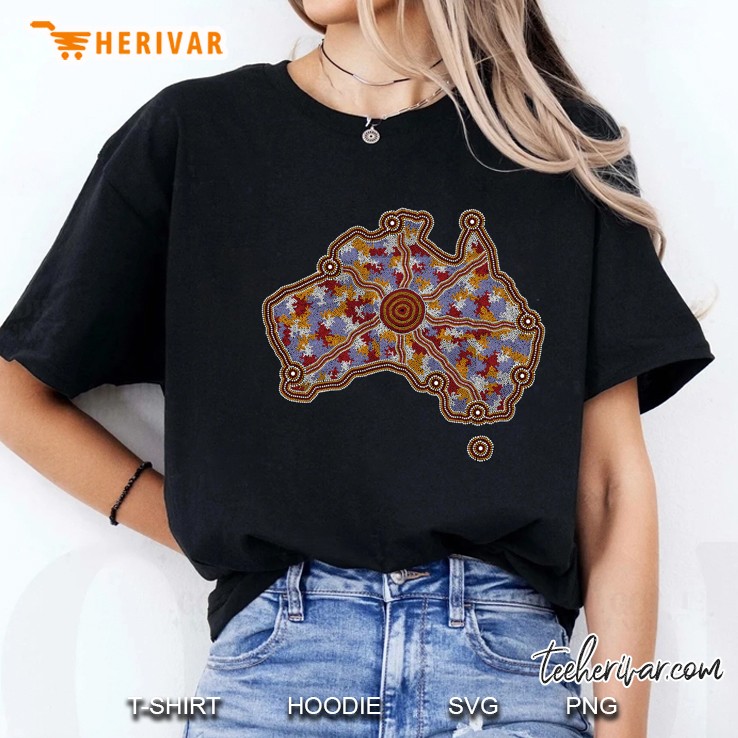 Aboriginal Australia - Authentic Aboriginal Art Slim Fit Hoodie