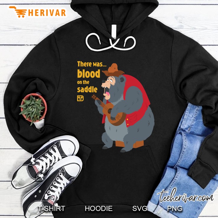 There Was Blood On The Saddle Slim Fit Hoodie