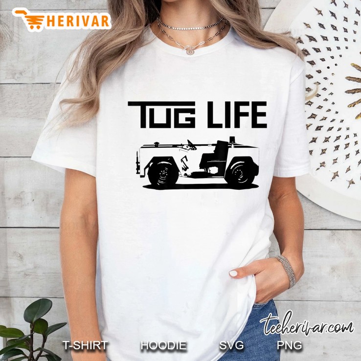 Tug Life Thug Life Funny Aircraft Ladies Tee