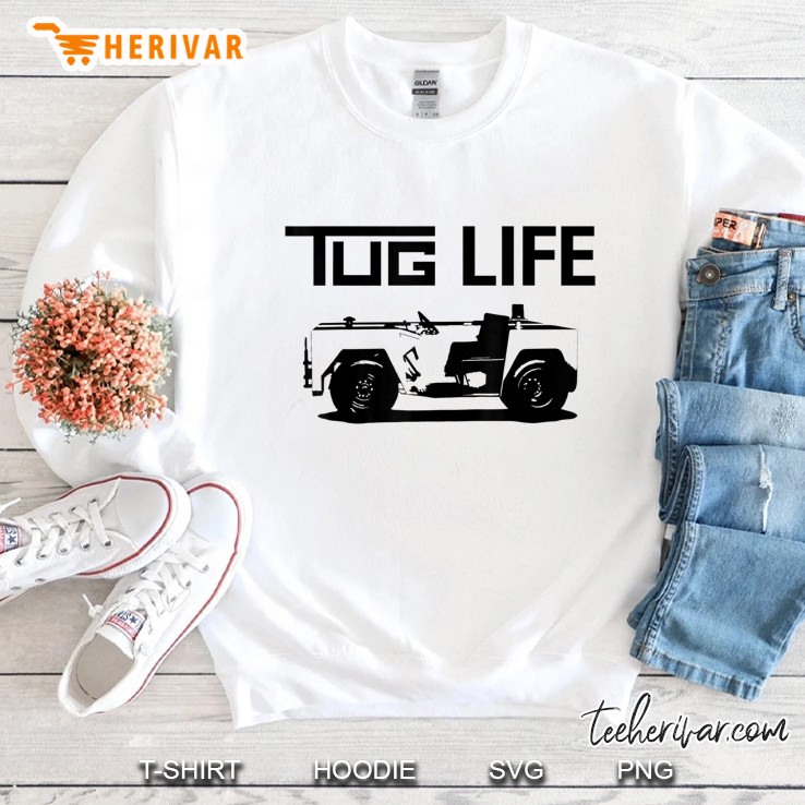 Tug Life Thug Life Funny Aircraft Sweatshirt