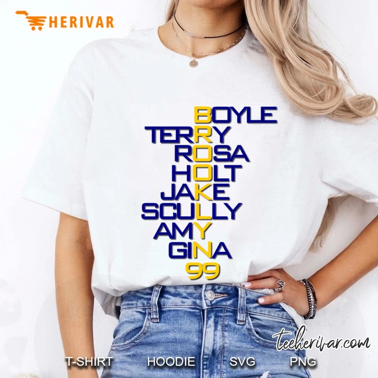 Brooklyn 99 Characters Slim Fit Ladies Tee