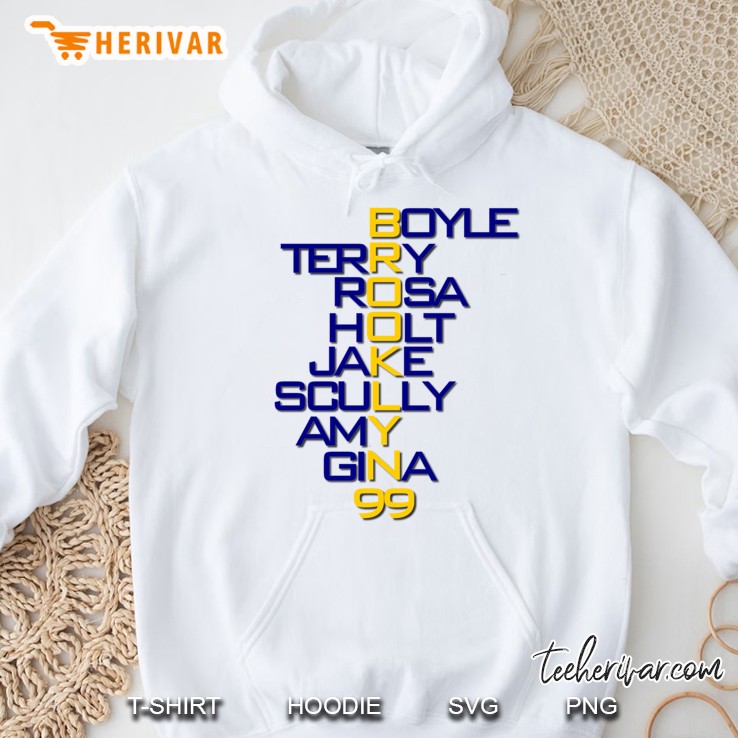Brooklyn 99 Characters Slim Fit Hoodie
