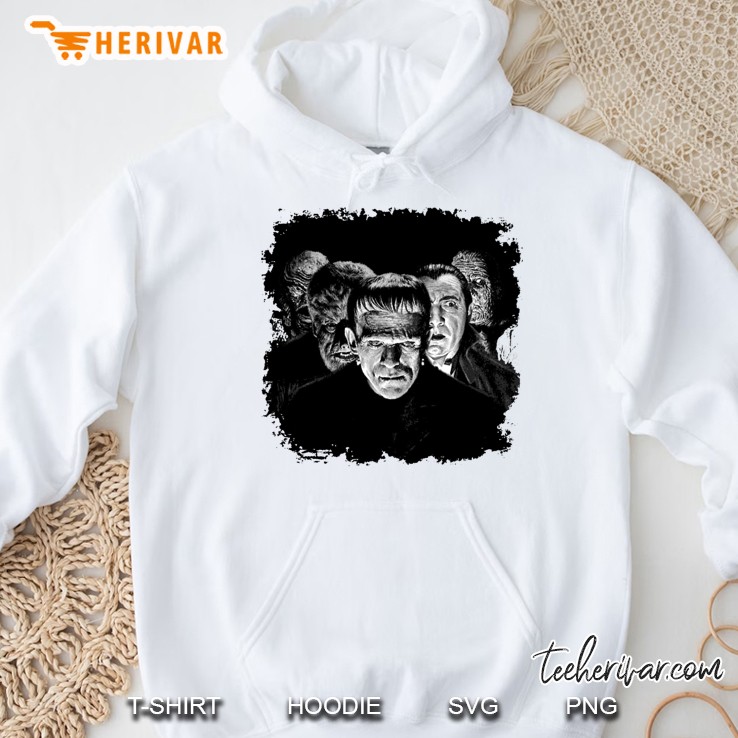 Classic Monsters Black & White Pop! Slim Fit Hoodie