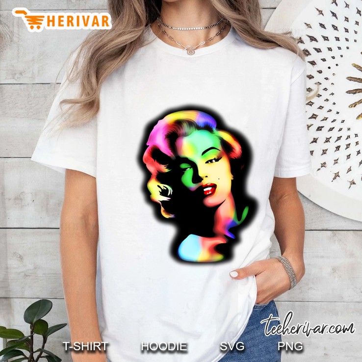 Marilyn Monroe Rainbow Colors Slim Fit Hoodie