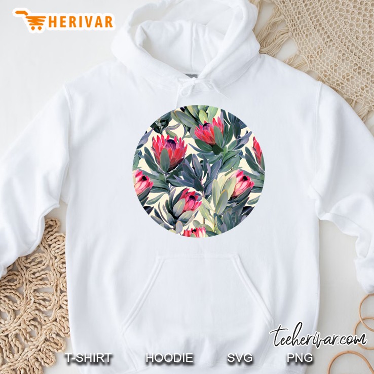 Painted Protea Pattern Classic Hoodie