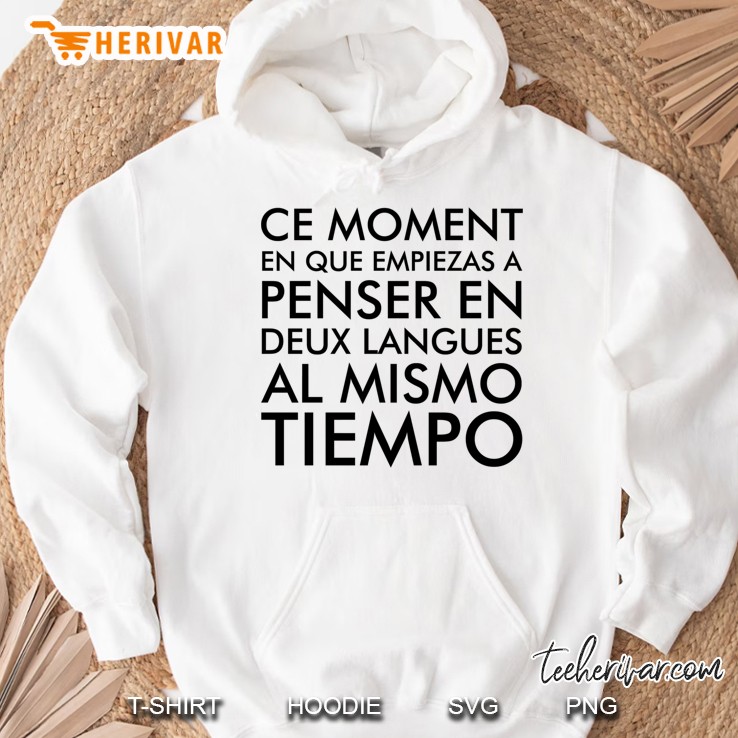 Thinking In French And Spanish Hoodie