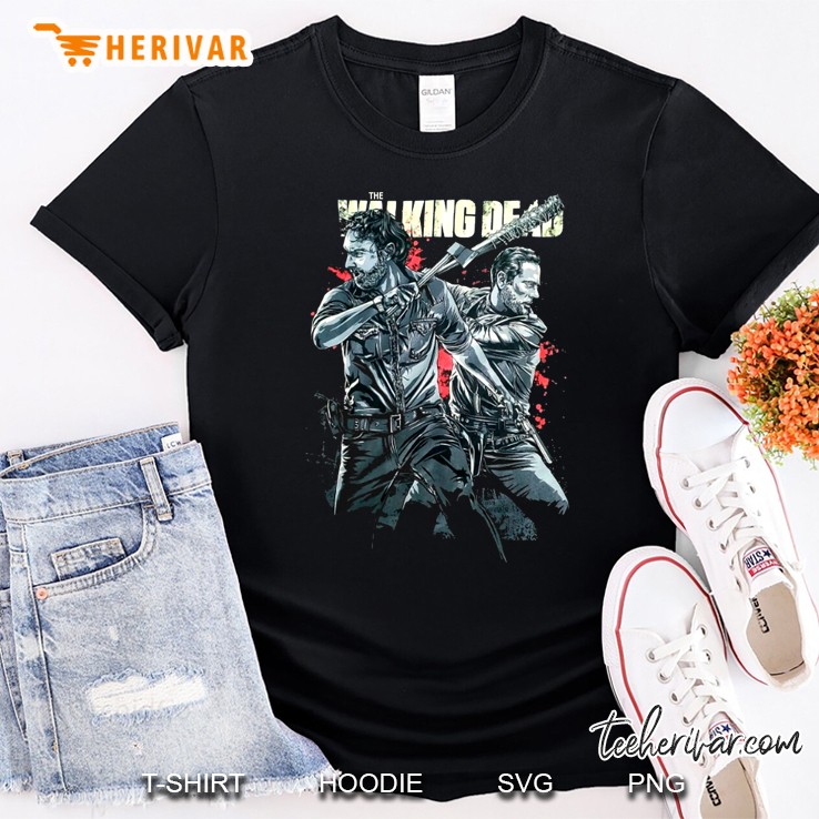 The Walking Dead Rick Grimes And Negan Version Shirt