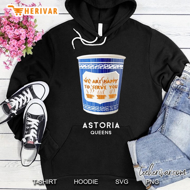 Astoria Queens Nyc Greek Coffee Cup Hoodie