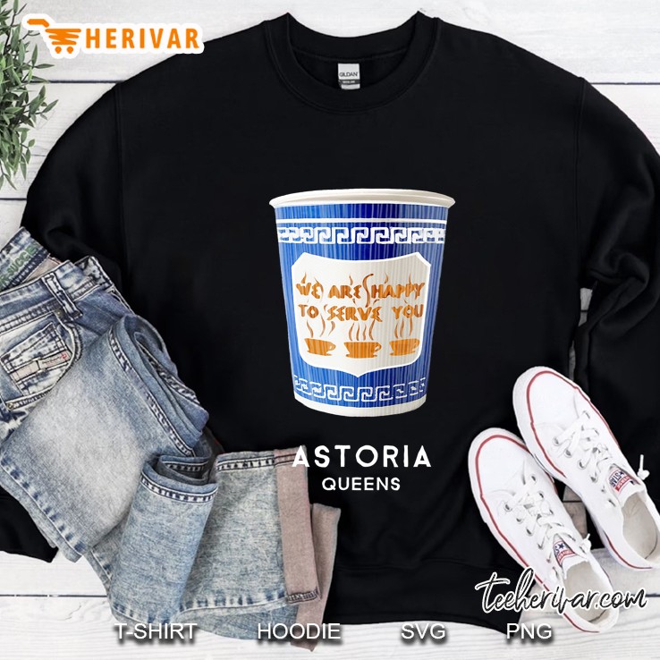 Astoria Queens Nyc Greek Coffee Cup Sweatshirt