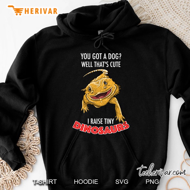 Cool I Raise Tiny Dinosaurs Funny Bearded Dragon Pet Gift Pullover Mugs