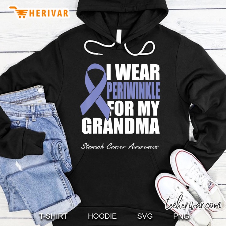 I Wear Periwinkle For My Grandma Stomach Cancer Awareness Hoodie