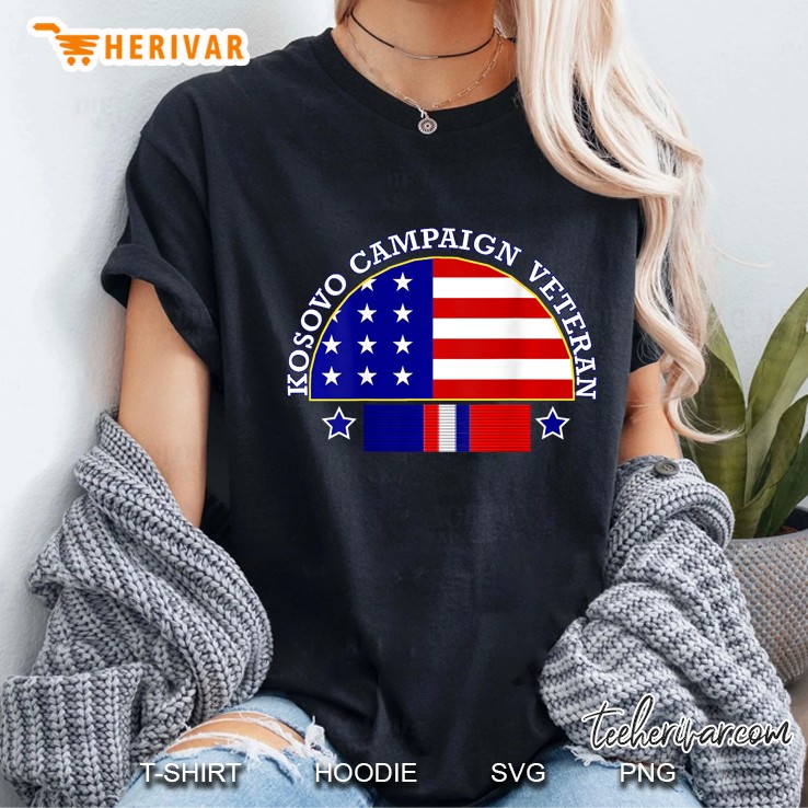 Kosovo Campaign Veteran Flag , Kosovo Vet Tee Ladies Tee