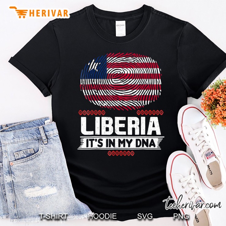 Liberia It's In My Dna Liberian Flag Shirt