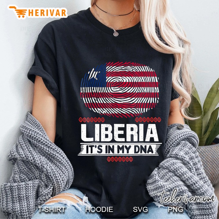 Liberia It's In My Dna Liberian Flag Hoodie