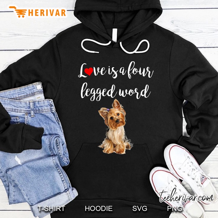 Love Is A Four Legged Word Yorkie Dog Gift Mugs