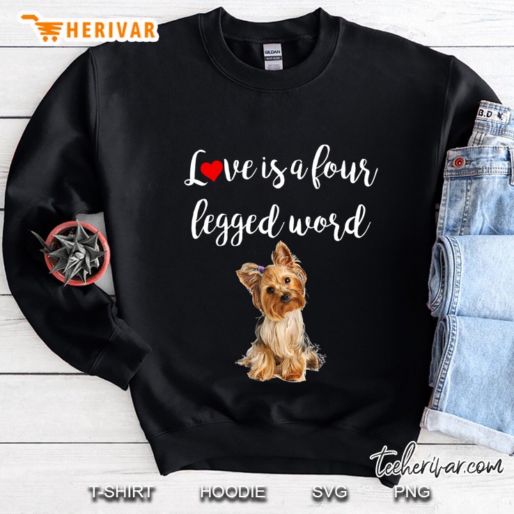 Love Is A Four Legged Word Yorkie Dog Gift Mugs