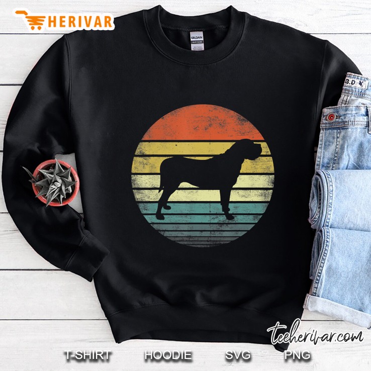 Mastiff Lover Owner Gift Retro Sunset Dog Silhouette Mom Dad Sweatshirt