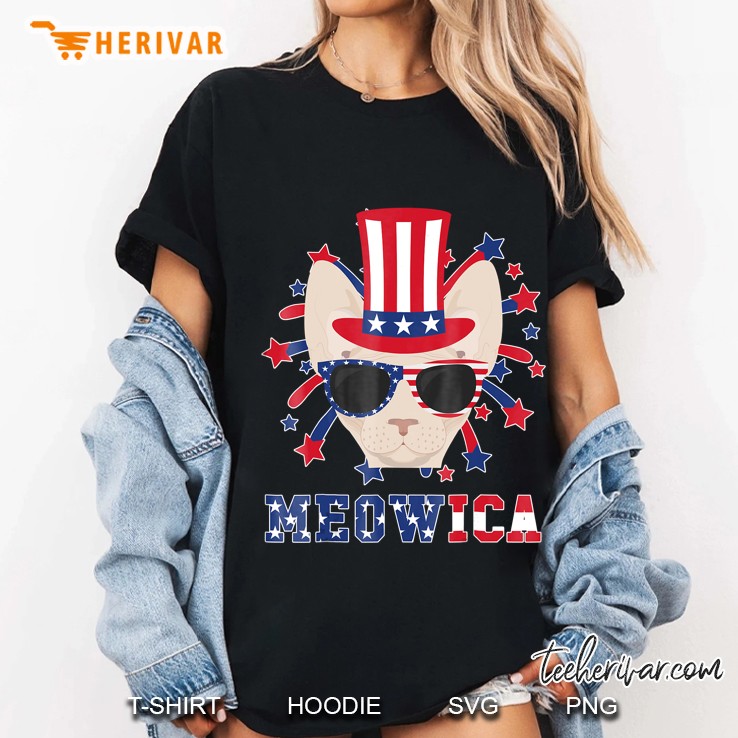 Meowica Shirt - Sphynx Cat 4Th Of July Ladies Tee