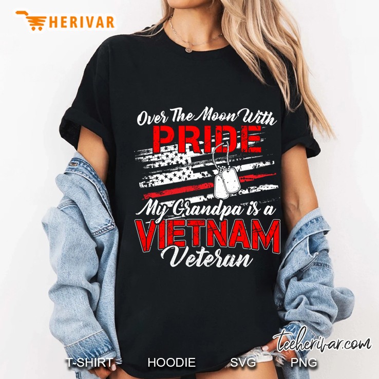 My Grandpa Is A Vietnam Veteran For Grandchild Ladies Tee