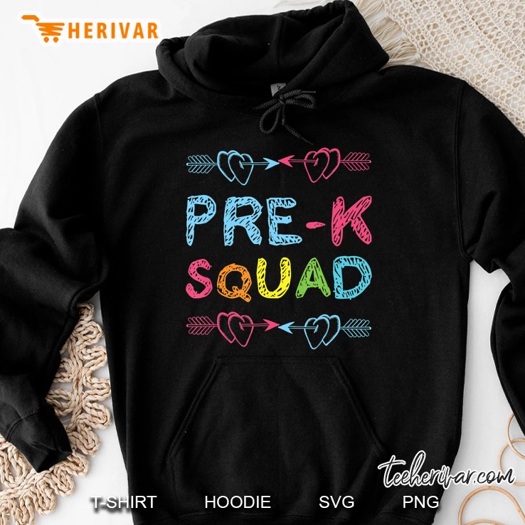 Pre - K Squad Preschool Teacher Back To School Gift Design Hoodie