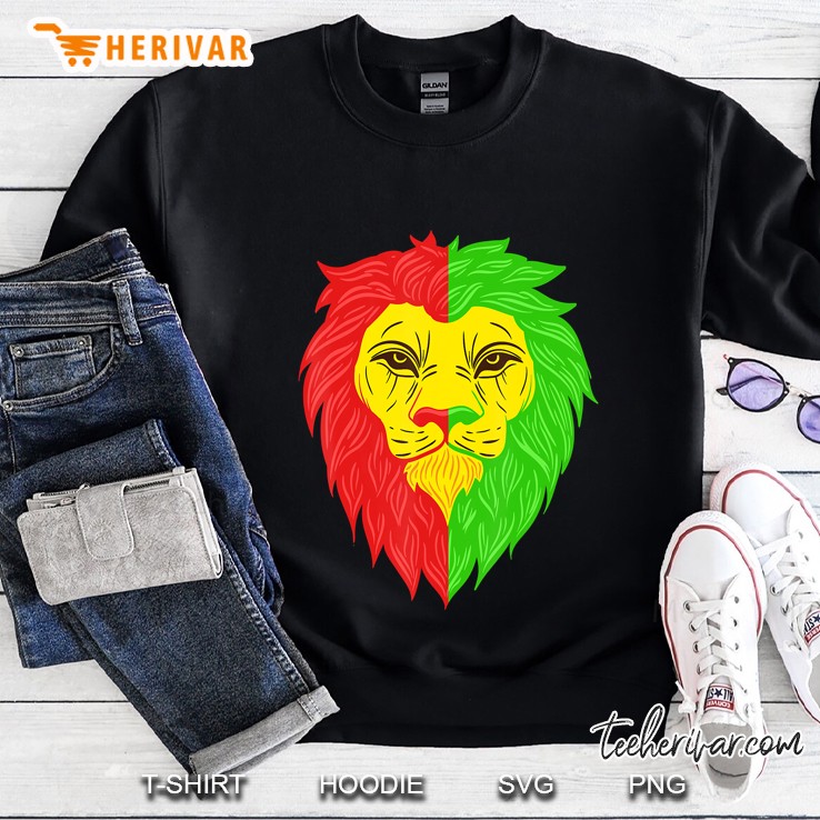 Rastafarian Reggae Lion Of Judah Lion Jamaica Rasta Gift Sweatshirt