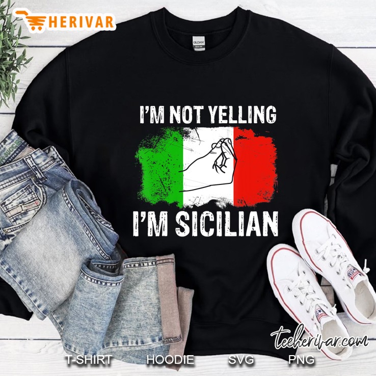 Sicilian Not Yelling Funny Italian Mugs