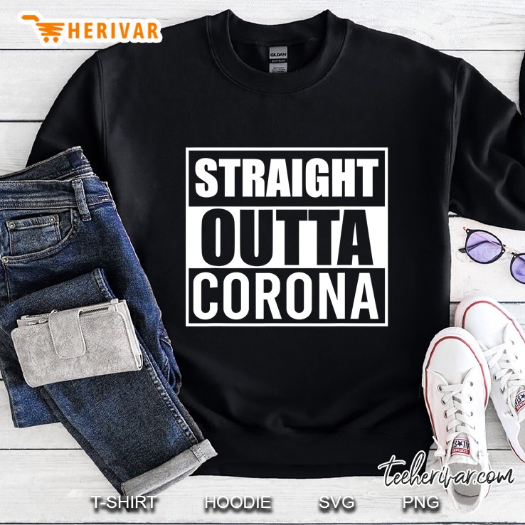 Straight Outta Corona Funny Best Gift California Ca State Mugs