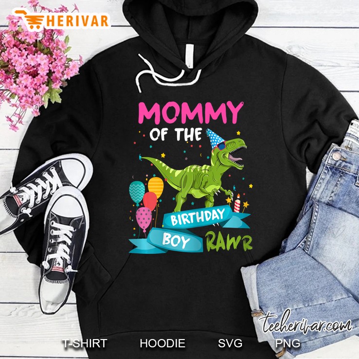 Womens Mommy Of The Birthday Boy T-Rex Rawr Dinosaur Birthday Gift Mugs