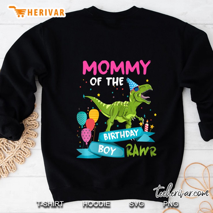 Womens Mommy Of The Birthday Boy T-Rex Rawr Dinosaur Birthday Gift Mugs