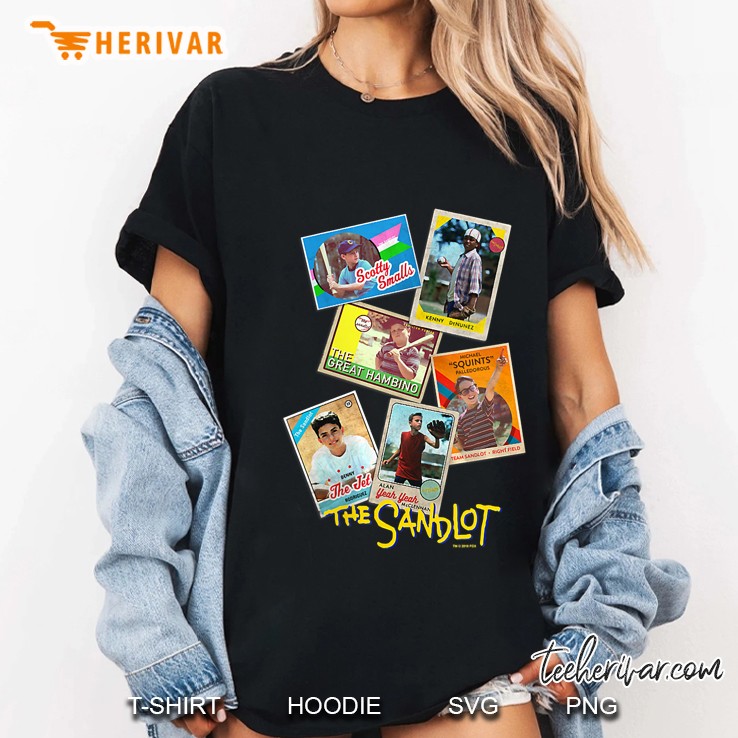 Womens The Sandlot Baseball Cards Ladies Tee