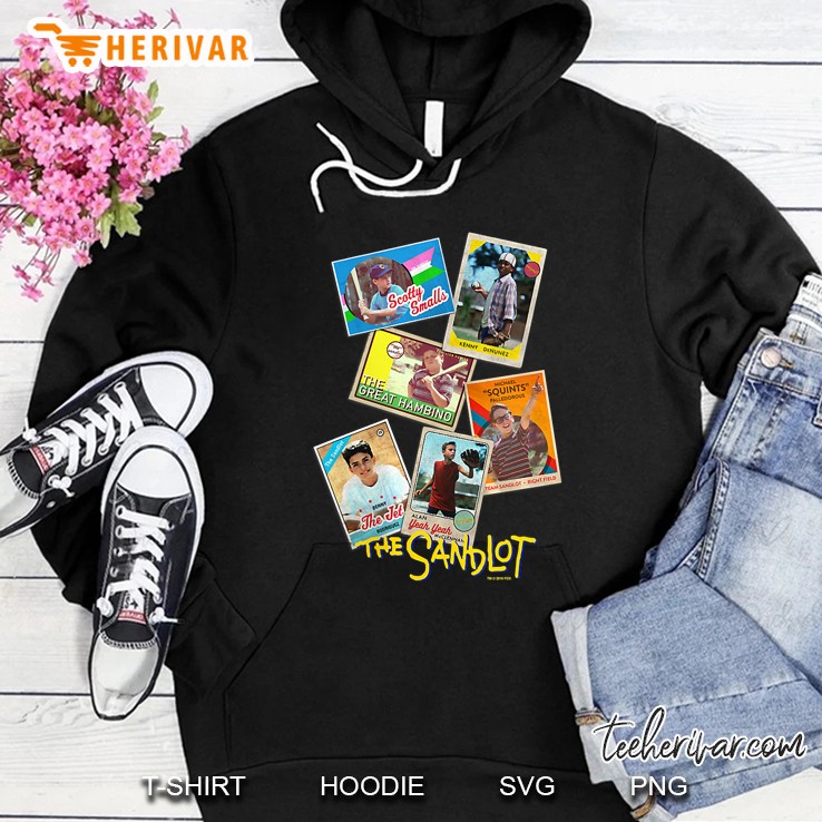 Womens The Sandlot Baseball Cards Hoodie