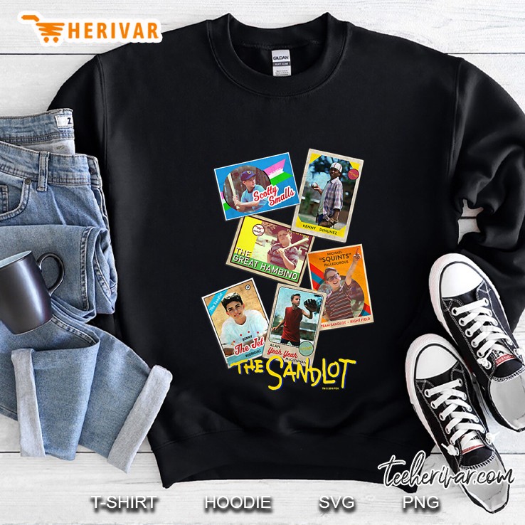 Womens The Sandlot Baseball Cards Sweatshirt