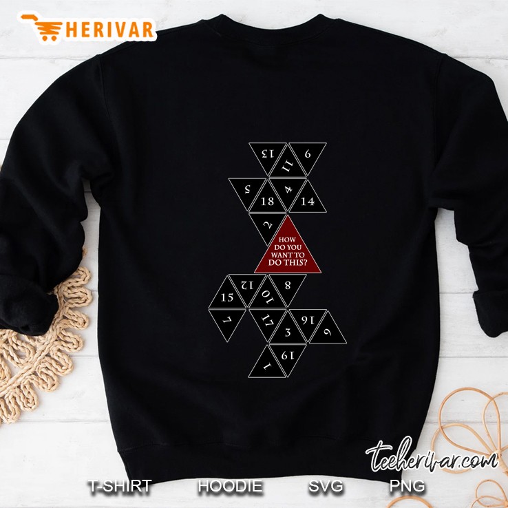 Flattened D20 - Dungeons And Dragons - Critical Role Fan Design Sweatshirt