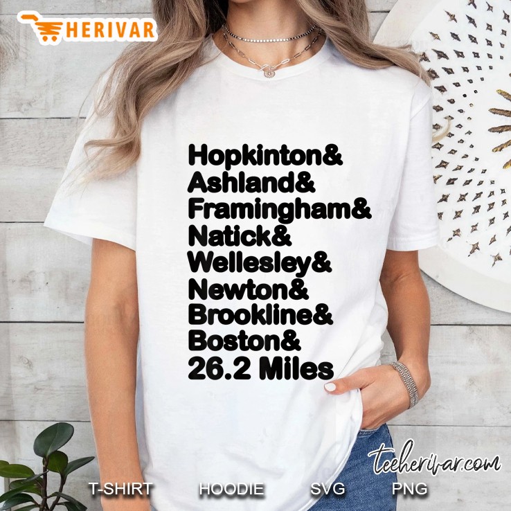 8 Boroughs Bos Marathon 2020 Ver2 Ladies Tee