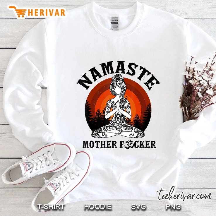 Funny Yoga Humor Namaste Mother Fucker Vintage Mugs