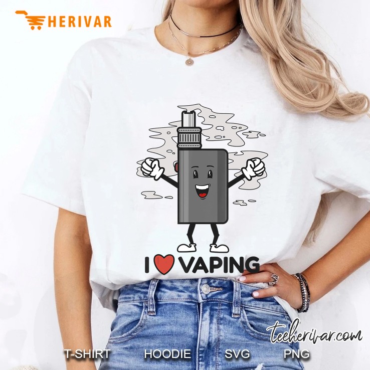 I Love Vaping Vape Box Tank Gift For Vapers Ladies Tee