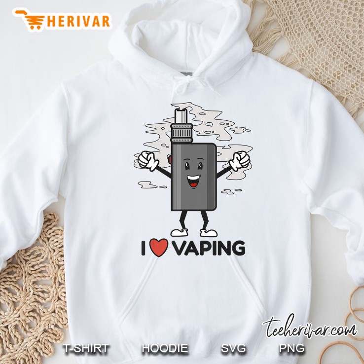 I Love Vaping Vape Box Tank Gift For Vapers Hoodie