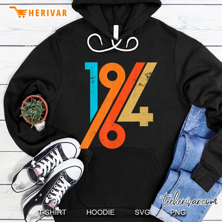 56Th Birthday Vintage Retro 60S Style 1964 Ver2 Hoodie