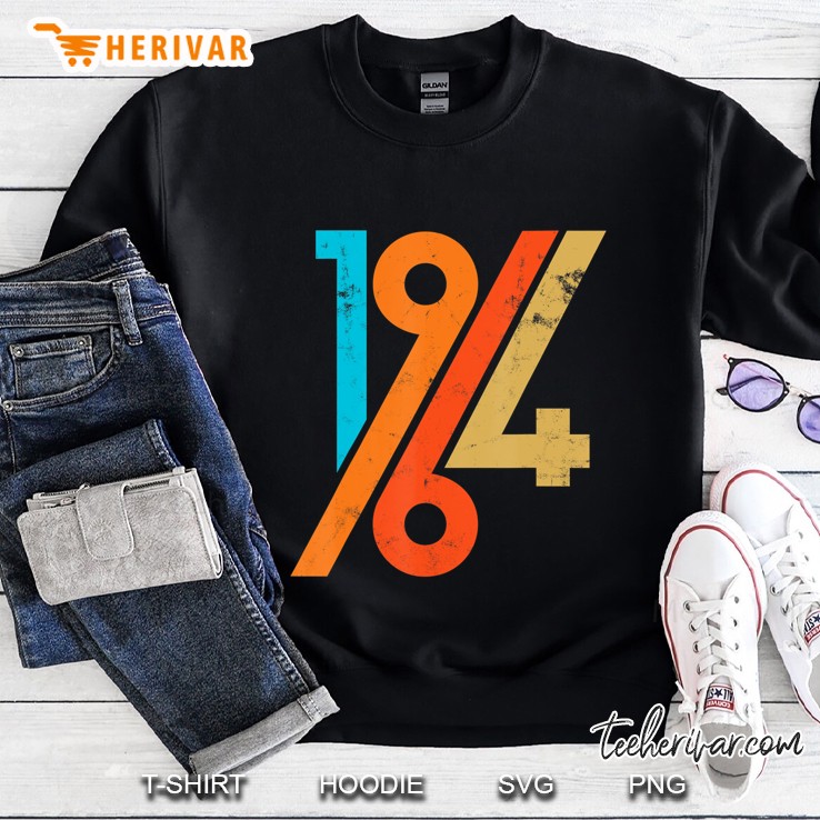 56Th Birthday Vintage Retro 60S Style 1964 Ver2 Sweatshirt